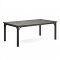 Tavolo da giardino allungabile 180 x 90 x 75 cm in alluminio nero