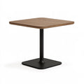 Tavolo da bistrot 70 cm x 70 cm x 75 cm in legno marrone e metallo nero - stile moderno
