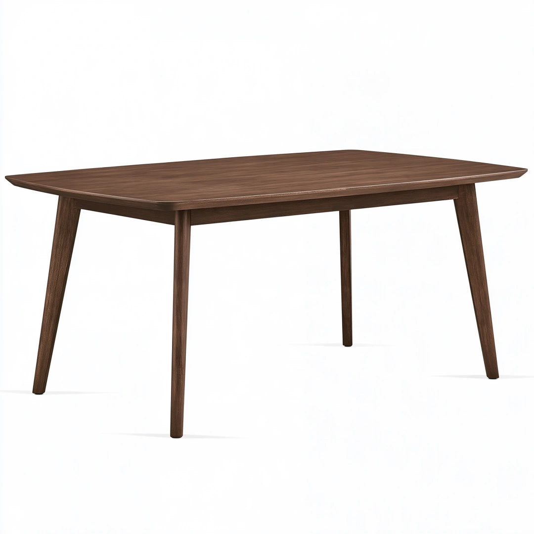 Tavolo da pranzo 160 x 90 x 75 cm in legno marrone noce - stile moderno