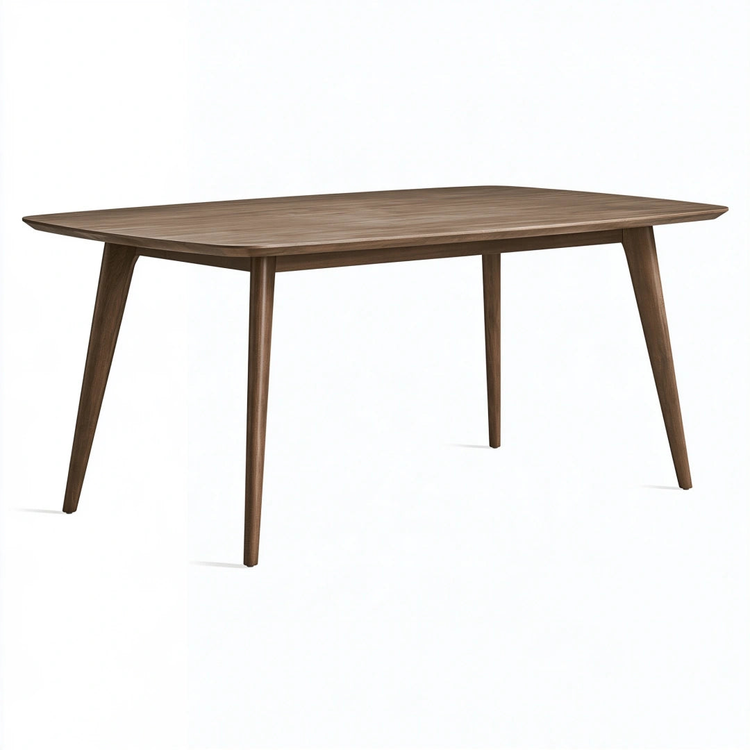Tavolo da pranzo 160 x 90 cm in legno marrone noce - stile moderno