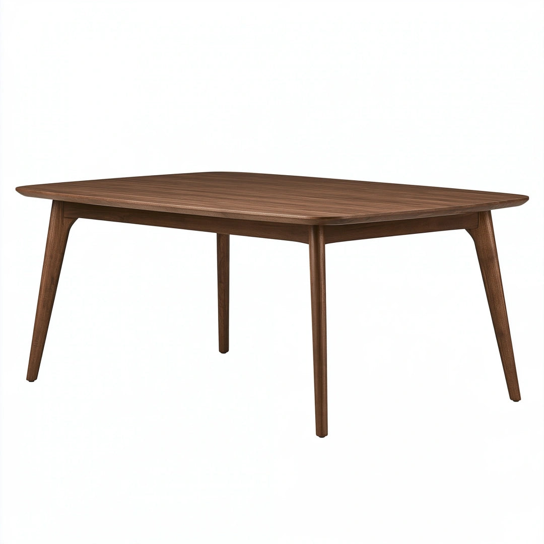 Tavolo da pranzo 180 x 90 x 75 cm in legno marrone scuro - stile moderno